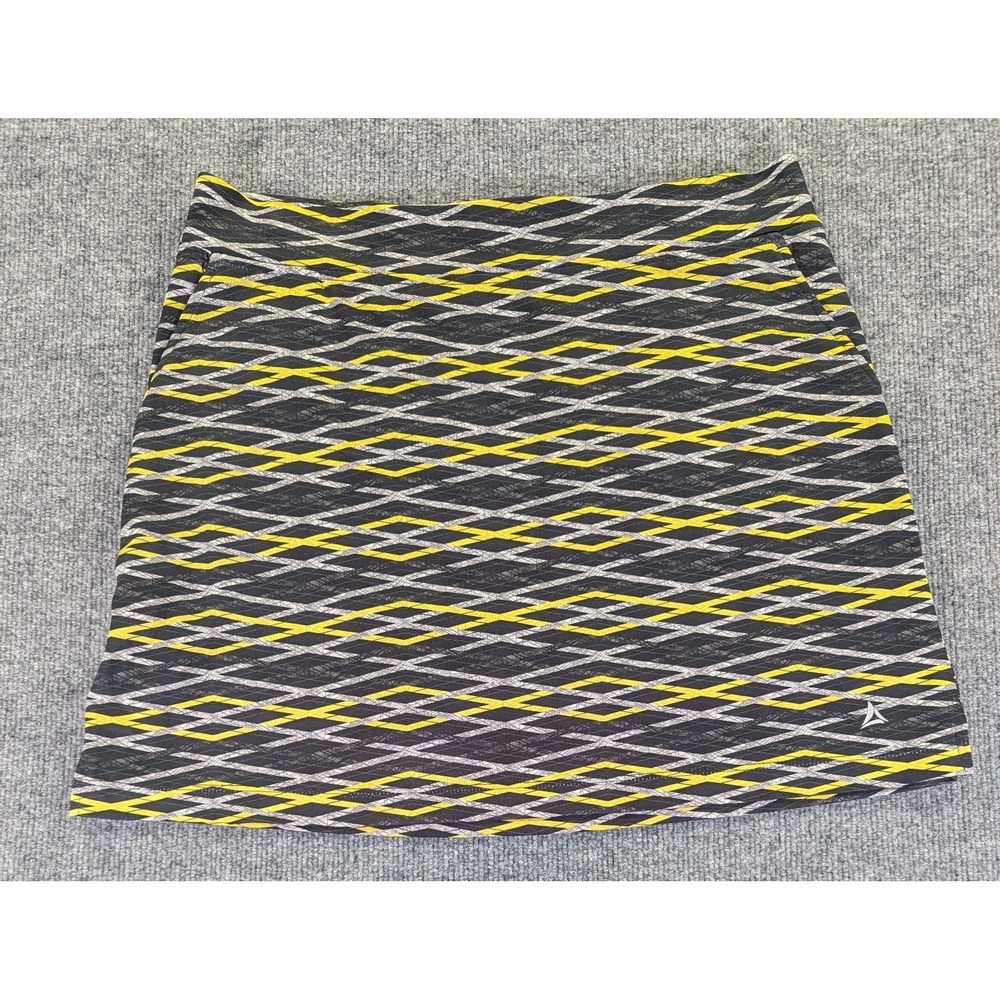 Bermuda‎ Sands Skort Women's Size Large Pockets Black Geometric Design